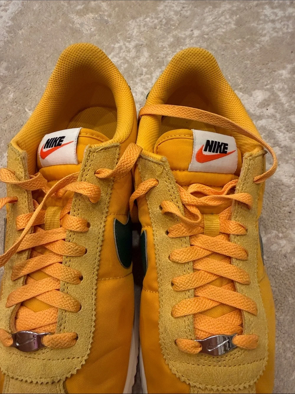 Nike Cortez TXT sneakers in yellow and green Size 9.5